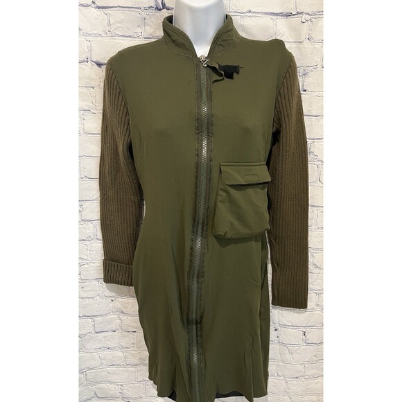 Jean Paul Gaultier Vintage Green Zip Up Dress - JPG Jeans- Size Medium - Picture 1 of 10